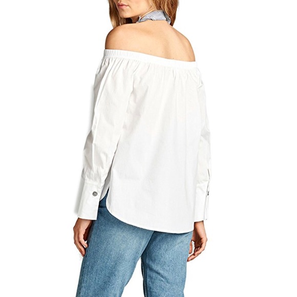 Off Shoulder Long Sleeve Blouse - Picture 3 of 4